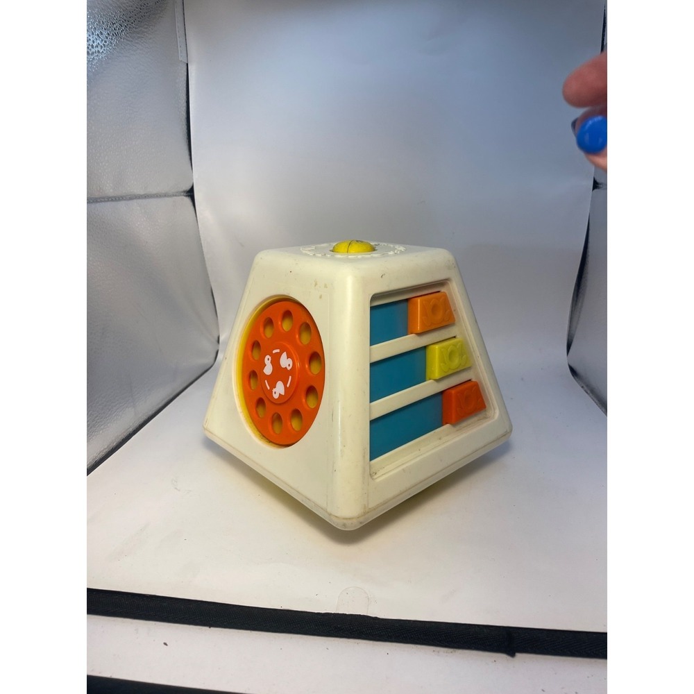 Fisher Price Turn and Learn Vintage Sensory Toy Busy Box Infant Toy 1978 #156